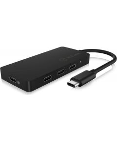 Raidsonic 4-port hub with USB Type-C interface and PD port  IB-HUB1429-CPD Black