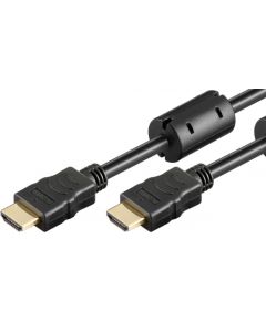 Goobay High Speed HDMI Cable with Ethernet (Ferrite) 31911 Black, HDMI to HDMI, 15 m