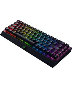 Razer BlackWidow V3 Mini HyperSpeed  Mechanical Gaming Keyboard, RGB LED light, QWERTY US International, Wireless, Black,  Green Switch