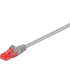 Goobay 95250 CAT 6 patch cable, U/UTP, grey, 0.25 m