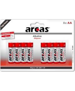 Arcas AA/LR6, Alkaline, 8 pc(s)