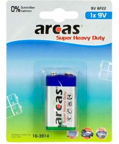 Arcas 9V/6LR61, Super Heavy Duty, 1 pc(s)