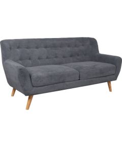 Dīvāns RIHANNA trīsvietīgs 185x84xH87cm, pārklājuma materiāls: audums, krāsa: pelēka