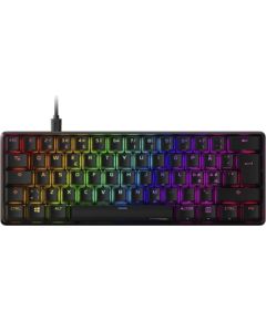 HP HyperX Alloy Origins 60, LEDs RGB, HyperX RED, USB, US