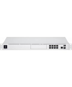 Ubiquiti 1U Rackmount 10Gbps UniFi Multi-Application System with 3.5" HDD Expansion and 8Port Switch