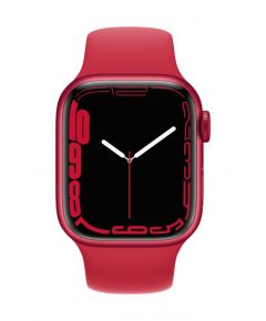 Apple Watch Series 7 GPS 41mm (PRODUCT) RED Aluminium Case with Sport Band - Regular