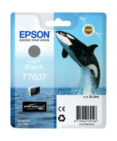 Epson T7607 Ink Cartridge, Light Black