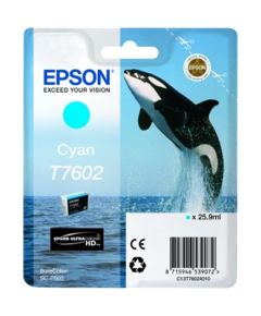 Epson T7602 Ink Cartridge, Cyan