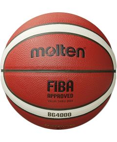 Basketbola bumba MOLTEN B6G4000-X FIBA, sint. ādas izmērs 6