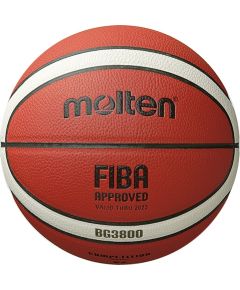 Basketbola bumba MOLTEN B6G3800 FIBA, sint. ādas izmērs 6