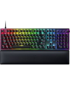 Razer Huntsman V2 black, LEDs RGB, Razer linear Optical Gen-2 RED, USB, US