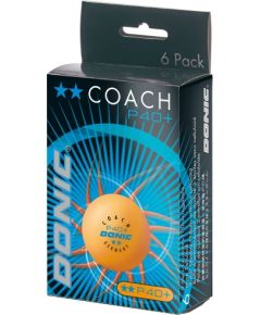 Table tennis ball DONIC P40+ Coach 2 star  6 pcs Orange