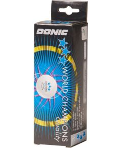 Table tennis ball DONIC P40+ 3star 3pcs White