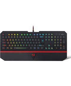 Klaviatūra Redragon K502 RGB Silent Gaming Keyboard RGB LED Backlit,104 Key with Wrist Rest