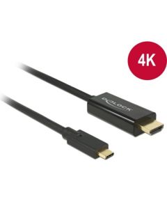 KAB USB-C > HDMI (ST-ST) 1m 4K 30Hz DeLOCK Black