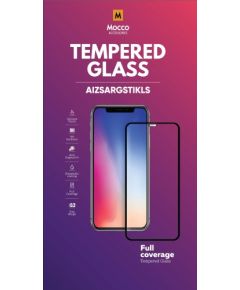 Mocco Full Face / Full Glue Tempered Glass Aizsargstikls Pilnam Ekrānam Motorola Moto G9 Play Melns