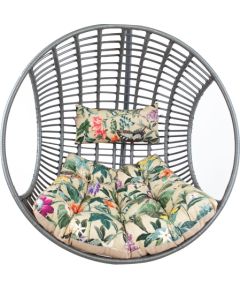 Cushion for hanging chair COCO AMAZONIA 95/65x75x15cm, beige floral