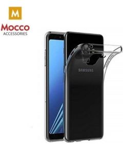 Mocco Ultra Back Case 0.3 mm Aizmugurējais Silikona Apvalks Priekš Samsung G965 Galaxy S9 Plus Caurspīdīgs-Melns
