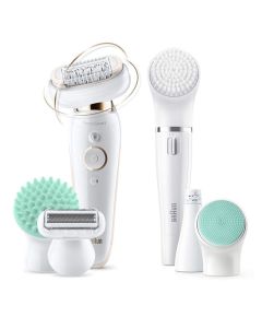 Braun Epilator SES9300 Silk-epil 9 Flex  Operating time 50 min, Cordless, Number of speeds 2, White/Gold