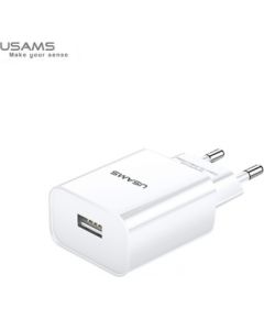 Usams US-T18 Интелектуальная 1х USB Быстрого подзаряда зарядка 2.1A Белая