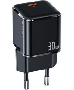 Usams T45 US-CC148 Mini Универсальная Быстрая зарядка 30W 1x USB-C (Type-C) гнездо PD 3.0 3A 5-20V Черный