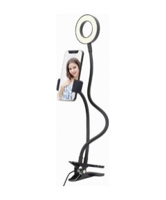 Gembird LED Selfie Ring Light with Phone Holder