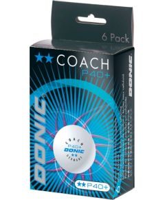Мячи для настольного тенниса DONIC P40+ Coach 2 star 6 шт