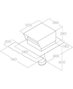 Elica GME external motor for INCLINED ROOF