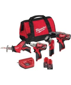 Milwaukee M12 BPP4A-202B Instrumentu komplekts