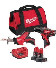 Milwaukee M12 BPP2C-402B Instrumentu komplekts