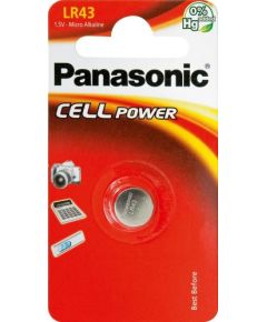 Panasonic батарейка LR43/1B