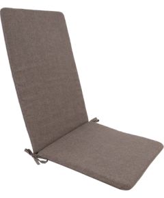 Chair pad with backrest SIMPLE BROWN 48x115x3cm, brown