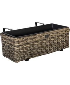 Puķu kaste balkonam WICKER 60x19xH18cm, bēša