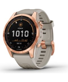 Garmin fenix 7S Solar, rose gold/sand