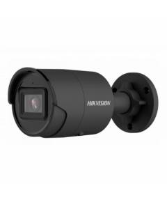 Hikvision  IP kamera BULLET, AcuSense, 4MP, F2.8mm(103°), PoE, IR līdz 40m, integrēts mikrofons, micro SD līdz 256GB, IP67, melna