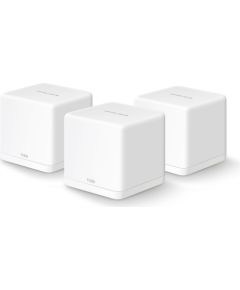 Mercusys AC1300 Whole Home Mesh Wi-Fi System Halo H30G (3-Pack) 802.11ac, 400+867 Mbit/s, Ethernet LAN (RJ-45) ports 2, Mesh Support Yes, MU-MiMO Yes, White