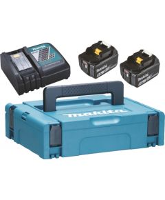 Lādēšanas komplekts18V, 2XBL1850B, DC18RC, MAKPAC 197624 2 Makita