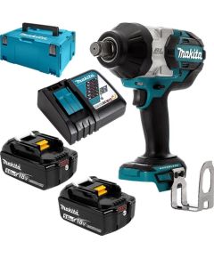 DTW1001RTJ Akumulatora uzgriežņu atslēga 18V, 2x5,0Ah Li-ion, 1000 Nm, 1/2", LED Makita