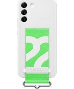 Samsung Galaxy S22+ Silicone Cover with Strap White