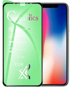 GoodBuy Clear Ceramic Glass aizsargstikls pilnam ekrānam Apple iPhone 11 Pro / X / XS melns