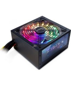 Power Supply INTER-TECH Argus RGB, 80PLUS Bronze, 600W, Retail, 1x140 Fan, 1x20+4Pin, 4+4Pin, 2xPCI-e 6+2Pin, 3x4Pin (Molex), 6xSATA, 1xFDD (Rev. 2)