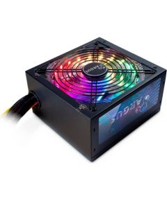 Power Supply INTER-TECH Argus RGB, 80PLUS Bronze, 500W, Retail, 1x140 Fan, 1x20+4Pin, 4+4Pin, 1xPCI-e 6+2Pin, 4x4Pin (Molex), 4xSATA, 1xFDD, rev 2.0