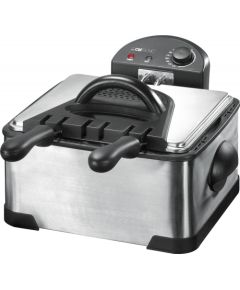 Clatronic FR 3195 4 L Double Black,Stainless steel 2000 W