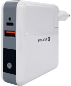 Evelatus  Travel adapter Wireless Charger EWC06 White
