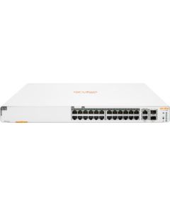 Hewlett Packard Enterprise Aruba Instant On 1960 24G 20p Class4 4p Class6 PoE 2XGT 2SFP+ 370W Managed L2+ Gigabit Ethernet (10/100/1000) Power over Ethernet (PoE) 1U White