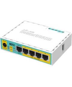 (Ir veikalā) Mikrotik hEX PoE lite 5port ethernet router
