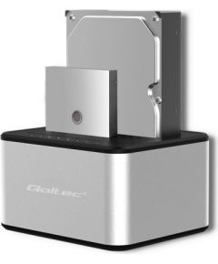 Qoltec 5316 2x HDD / SSD docking station | 2.5 "/3.5" SATA | USB 3.0 | Clonning