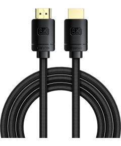 Baseus High Definition Series HDMI 2.1 cable, 8K 60Hz, 3D, HDR, 48Gbps, 2m (black)