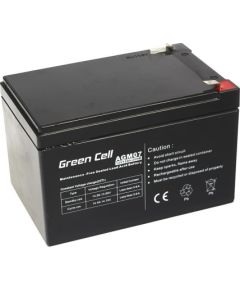 Green Cell AGM Battery 12V 12Ah - Batterie - 12.000 mAh Sealed Lead Acid (VRLA)