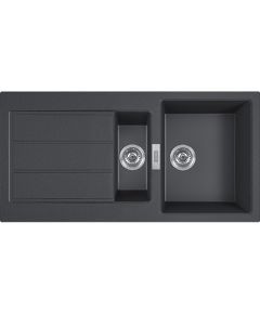 Franke S2D 651-100 3 1/2" 500 Tectonite izlietne ar vent. Carbon